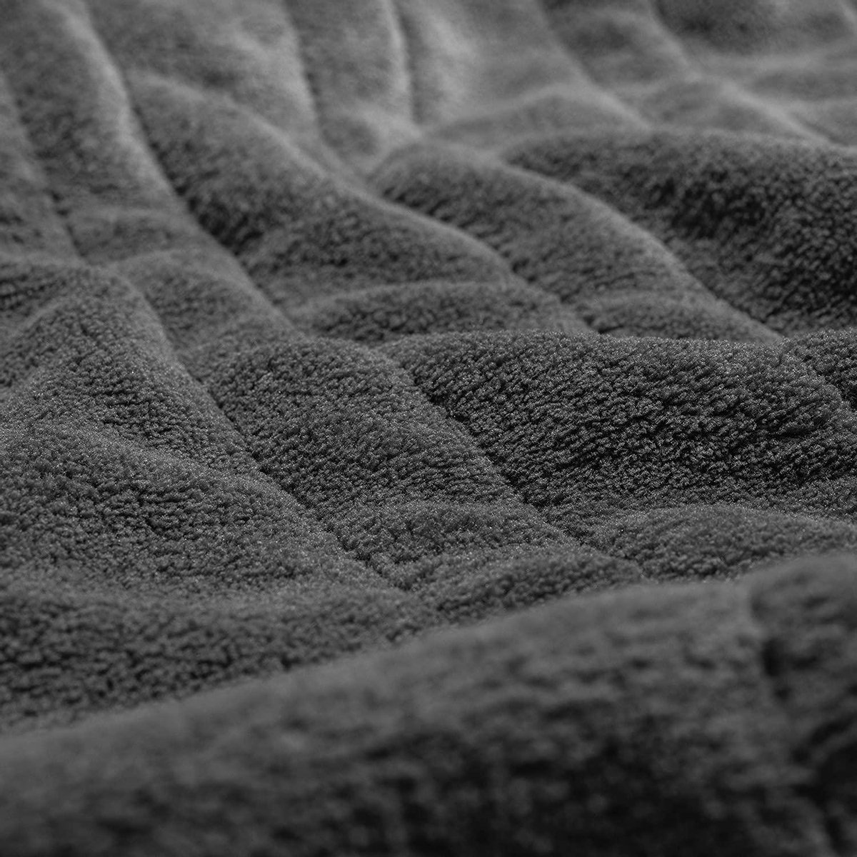 Afbeelding 3 van Sinnlein® - Elektrische deken antraciet - fleece deken - warmte deken elektrisch - verwarmde deken XXL - verwarmingsdeken - 160 x 120 cm - automatisch uitschakelen - knuffeldeken - timerfunctie - 9 temperatuurniveaus wasbaar tot 40 °C