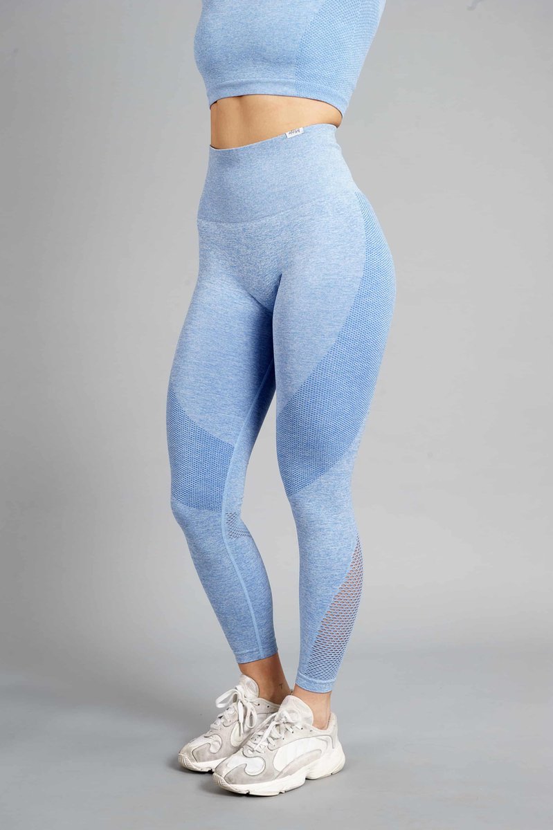 Aesthetic Wolf Pulse Seamless Legging Dames - Blauw - Maat S | bol.com