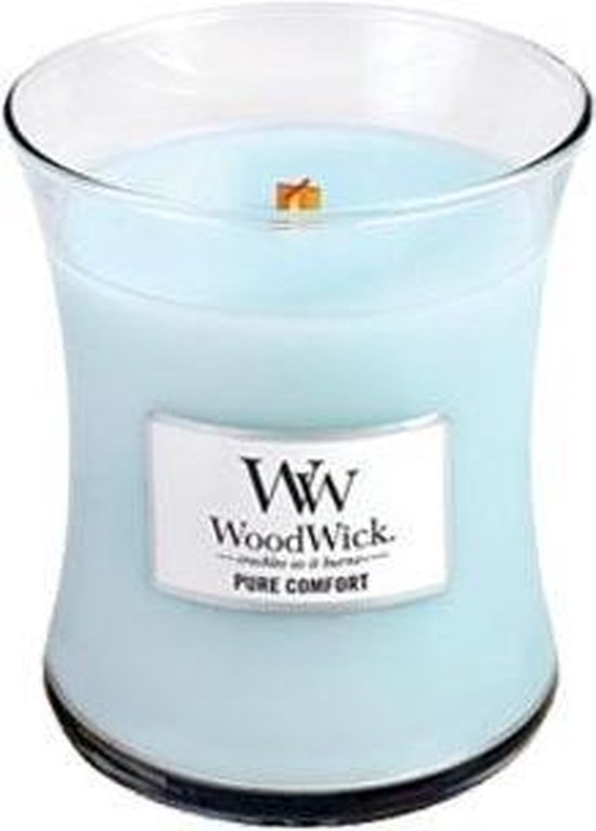 Woodwick Hourglass Medium Geurkaars - Pure Comfort