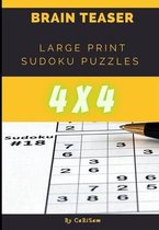 Brain Teaser - Large Print Sudoku Puzzles (4 x 4)