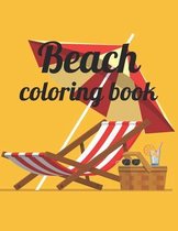 Beach coloring book