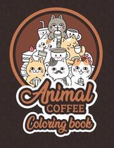 Animal Coffee Coloring Book