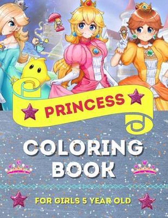 Princess Coloring Book For Girls 5 Year Old, Anna Hogston ...