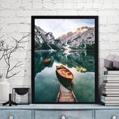 Painting Expert® Schilderen op nummer Volwassenen – Schilderen op nummer Kinderen - Boot - 60x75cm - Op Lijst Gemonteerd (36 kleurtjes)