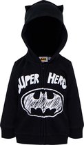 Batman baby hoodie sweater, zwart, 12 maanden