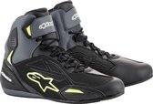 Alpinestars Faster-3 Drystar Motorschoen zwart/grijs/fluo geel