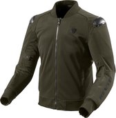 REV'IT! Traction Dark Green Black Textile Motorcycle Jacket XL