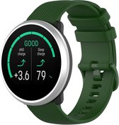 Siliconen Smartwatch bandje - Geschikt voor  Polar Ignite siliconen bandje - legergroen - Horlogeband / Polsband / Armband