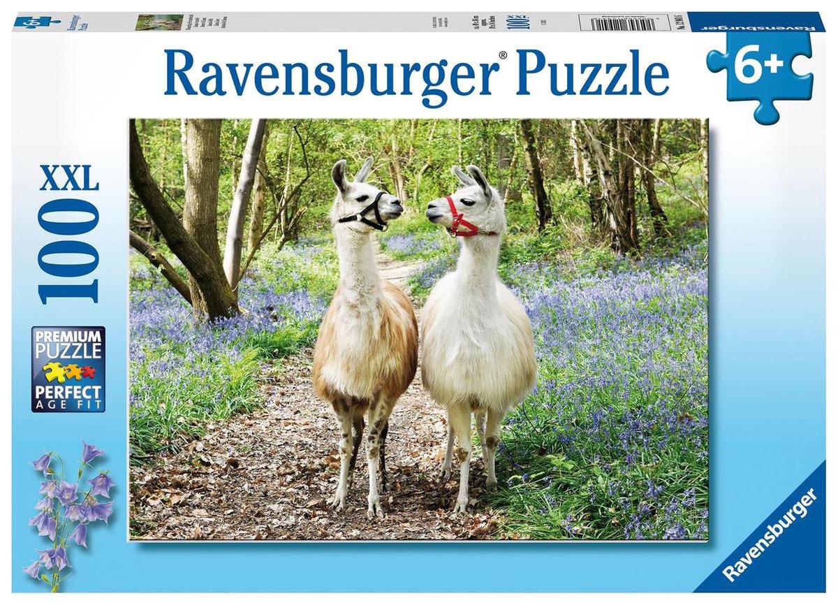 Ravensburger puzzel Lama liefde - Legpuzzel - 100 stukjes