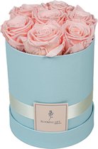 Flowerbox longlife rozen | BLUE | Medium | Bloemenbox | Longlasting roses BABYPINK | Rozen | Roses | Flowers