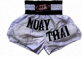 Ali's Fightgear TTBA-18 - Kickboks broekje met tekst Muay Thai maat L