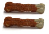 Wit bot met eend 12,5cm 2 stuks  Hondenbot - Kauwbotten - Hondenkluif - Kauwen - Kauwsnack