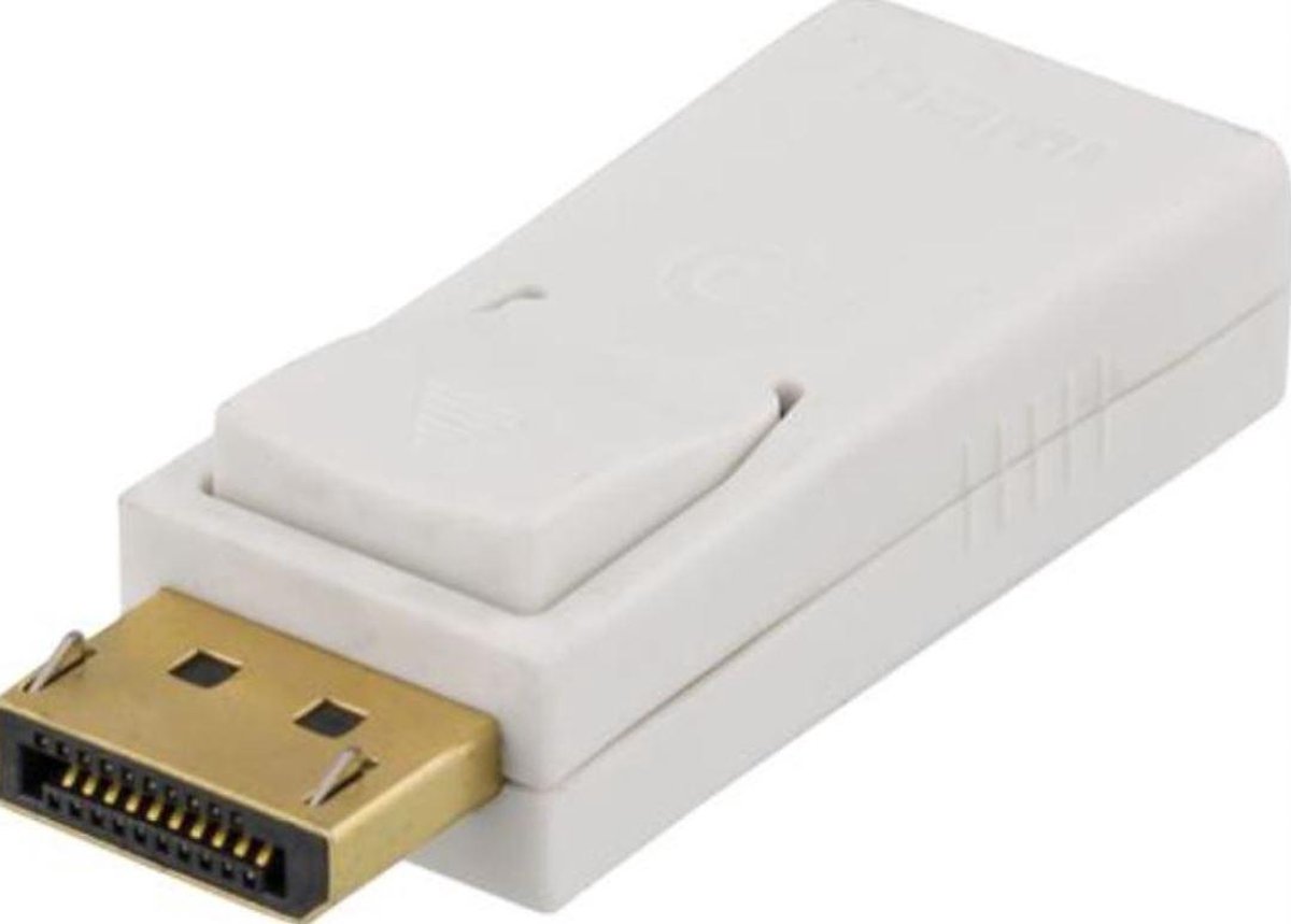 Deltaco - DisplayPort naar HDMI Adapter kabel - DisplayPort Adapter - Wit