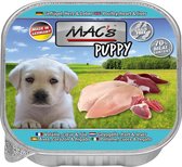 MAC's puppy voer vleeskuipje 70% Gevogelte, Hart & Lever 11 x 150g
