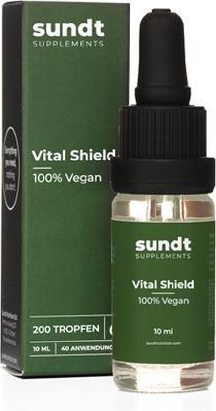 Vitamine voedingssupplement Vital Shield  - met Tulsi (holy basil) - Immuunbooster die jouw lichaam oplaadt met de belangrijkste stoffen