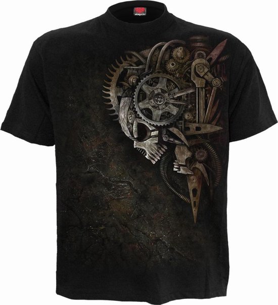 Brand Clothing Spiral Heren Tshirt -3XL- WOLF CHI Zwart T Shirt Ac Dc