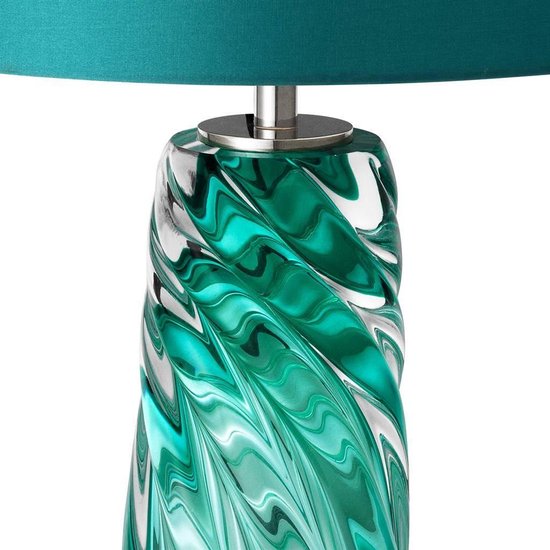 EICHHOLTZ Barron - Table Lamp - Turquoise - Nickel | bol.com