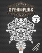 Coloriage Steampunk Animaux - Volume 1 - Edition nuit