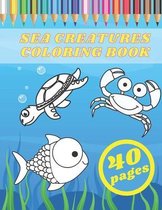 Sea Creatures Coloring Book