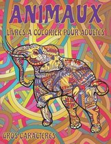 Livres a colorier pour adultes - Gros caracteres - Animaux