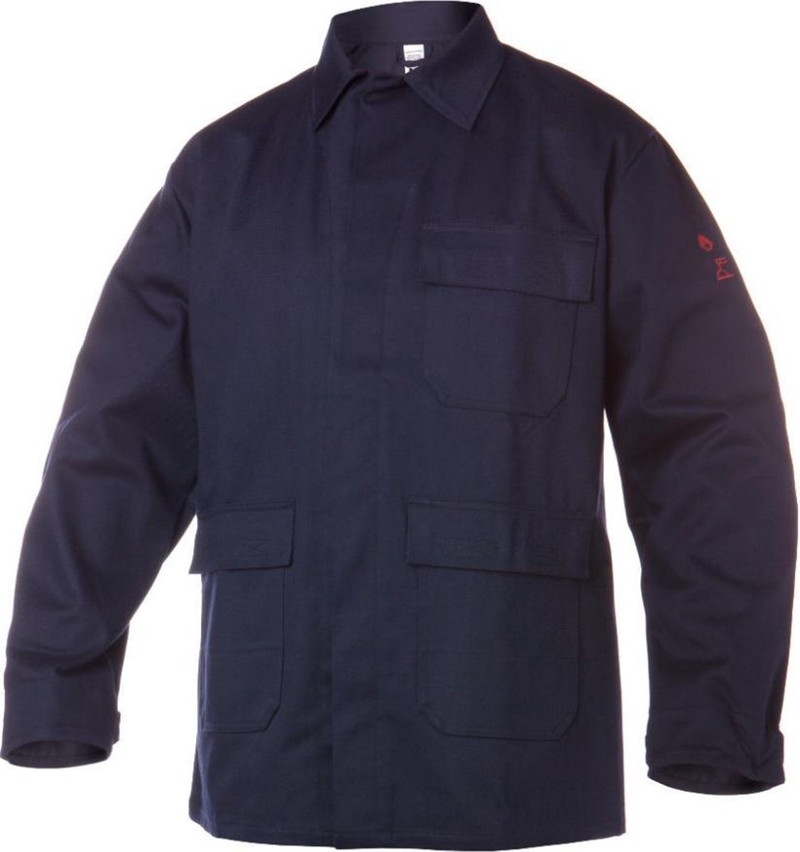 Basicline Koln Brandvertragende Werkjas Ongevoerd Donkerblauw