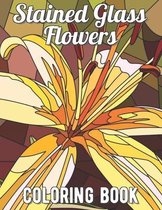 Stained Glass Flowers Coloring Book