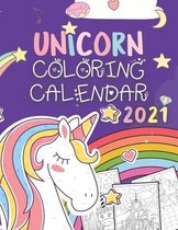 Unicorn Coloring Calendar 2021