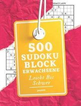 500 Sudoku Block Erwachsene Leicht Bis Schwer