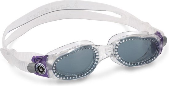 Aqua Sphere Kaiman - Zwembril - Volwassenen - Dark Lens - Transparant/Paars