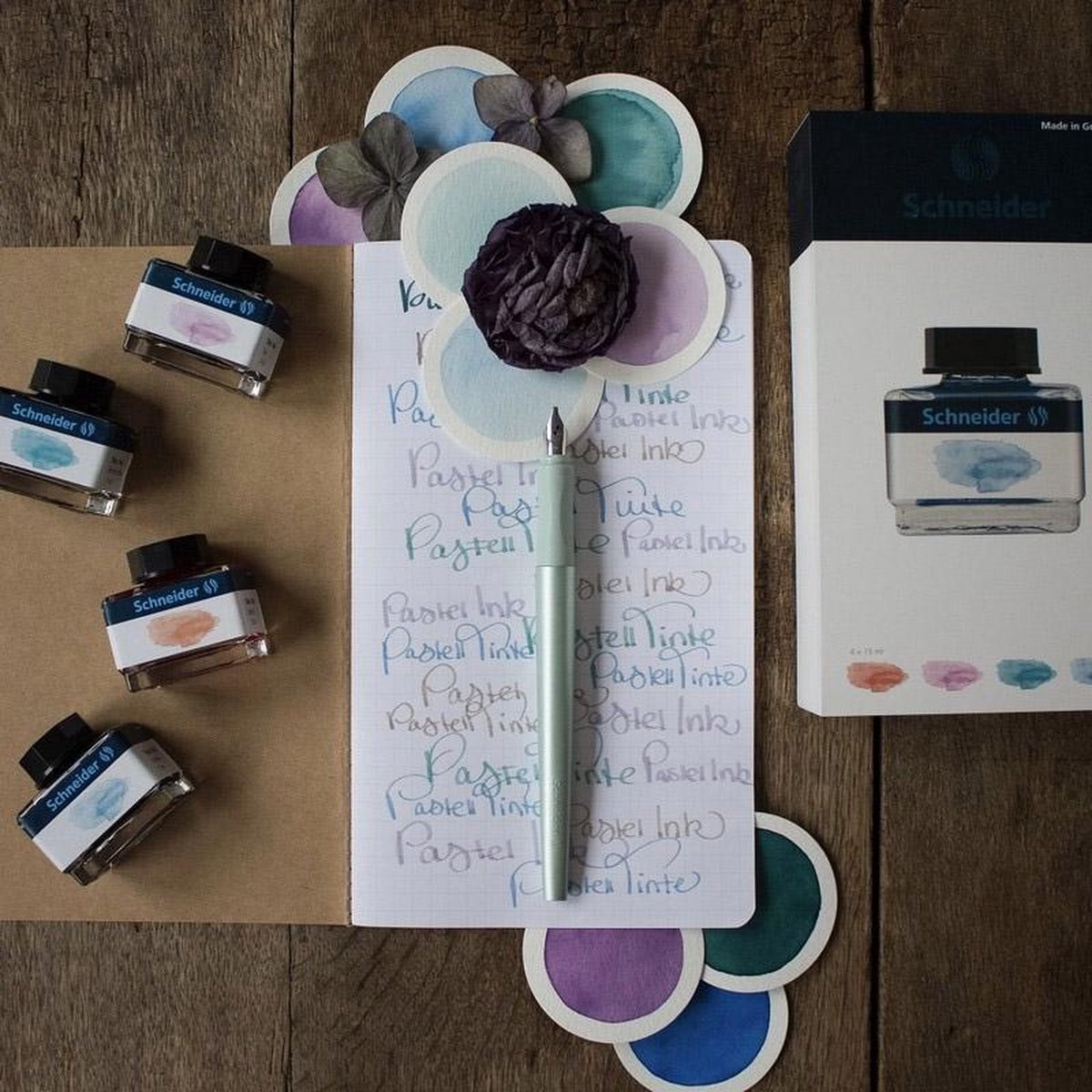 Schneider kalligrafietset – Callissima – kalligrafie vulpen – giftbox – mint - S-143811 — afbeelding 5