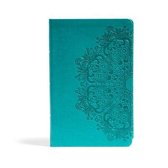 CSB Large Print Personal Size Reference Bible, Teal Leathertouch