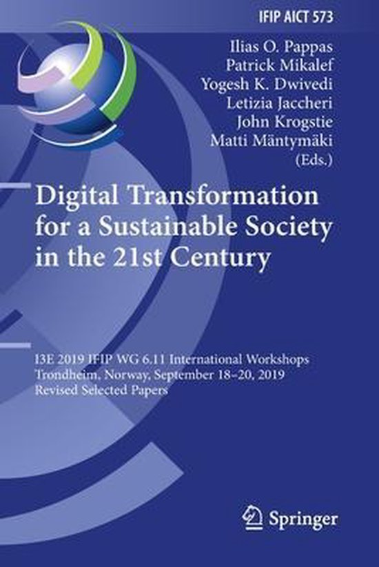 Digital Transformation for a Sustainable Society in the 21st ... - cover