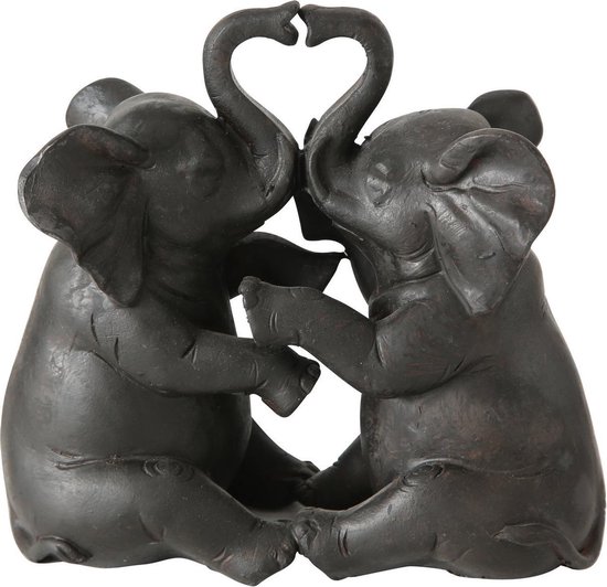 Olifant - Bruin - Liefde - Valentijns cadeau - Decoratie - 16 cm