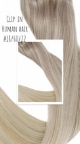 Clip In Hair Extensions 30cm #18/60/22 Blond ash mix human hair