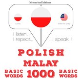 Polski - malajski: 1000 podstawowych słów