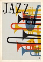 Muziek Poster - Jazz - Wandposter 60 x 40 cm