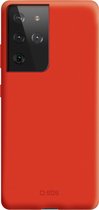 Samsung Galaxy S21 Ultra Hoesje - SBS - Vanity Serie - TPU Backcover - Rood - Hoesje Geschikt Voor Samsung Galaxy S21 Ultra