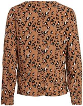 Vikittie l/s top/pb Tigers eye/w. black/paloma/adobe