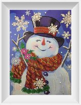 Artstudioclub® Diamond painting volwassenen volledige bedekking Sneeuwpop 30X40cm