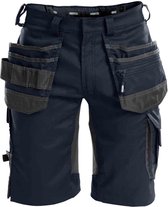 DASSY Trix D-Flex Korte Werkbroek Stretch Donkerblauw/Grijs