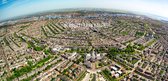 Amsterdam in Panorama op Canvas |  120 x 50 cm