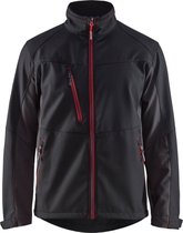 Blaklader 4950 Softshell Werkjas Zwart/Rood