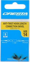 Cresta Hook Length Connection Swivel - Maat 14 - Zilver