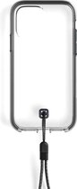 Lander Glacier case voor iPhone 12 Pro Max - met polskoord - Clear / Black