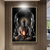 Romantische Buddha  - 40x60cm - VIERKANT – HQ Diamond Painting volledig dekkend - Diamant Schilderen  voor Volwassenen – religie