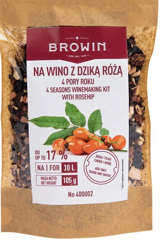 Browin Wijnpakket zelf maken rozenbottel 10l