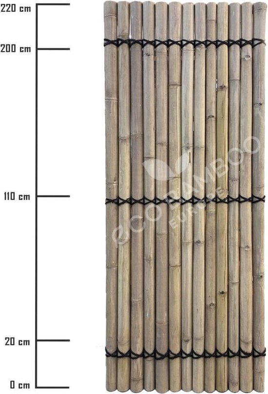 uitgebreid Klacht Geneeskunde Moso Bamboe,Bamboo tuinscherm, schutting, afrastering 220x90 cm | bol.com