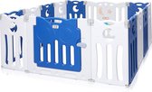 Baby box - Speelbox - Plastic - Veilig - Blauw met wit