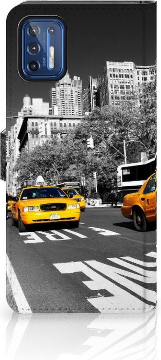 Motorola Moto G9 Plus Flip Cover New York Taxi