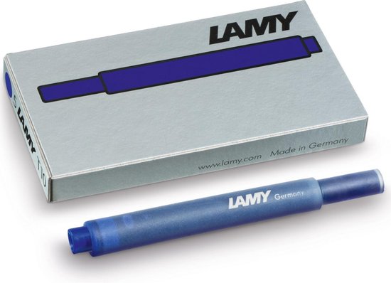 LAMY T10 set van 10 inktpatronen met grote inktcapaciteit - geschikt voor alle Lamy vulpenmodellen - Inhoud 1,25 ml per patroon - 5 stuks per verpakking - Inktkleur zwart